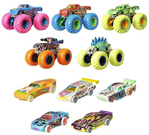 Hot Wheels Monster Trucks Gitd Bundle Age 3+