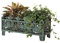 Gardenised Outdoor Living Schmetterling Rechteckiger Ständer Blumentopf Antik Grün QI004123