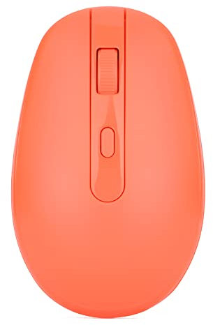 Rii RM700 Souris sans Fil 2.4G avec Récepteur Nano USB,Clic Silencieux, 3 Niveaux de DPI Ajustables (Orange)