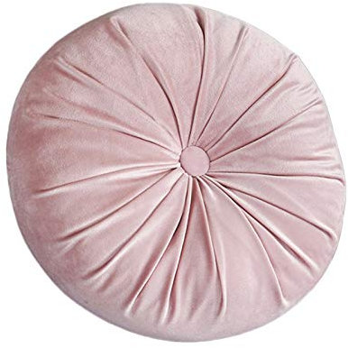 RNCOZE Kissen, rund, solides Sitzkissen, bequem, weich, für Sofa, Sitz, Rückenkissen, Sofakissen für Schlafzimmer, Wohnzimmer, Kinderzimmer (Rosa)