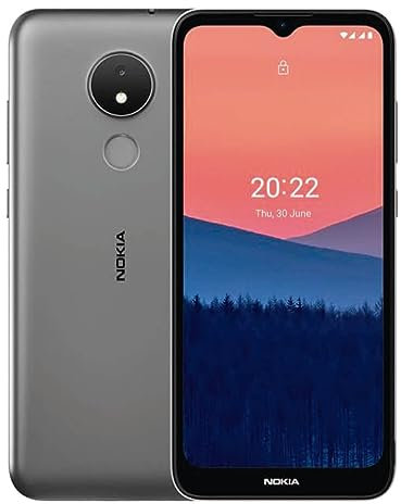 Nokia C21 4G Smartphone, Andoid Go Pantalla 6,5 HD+, 2GB RAM, 32GB ROM, Bateria 4000 mAh, Doble Camara 13+2Mp - Grey