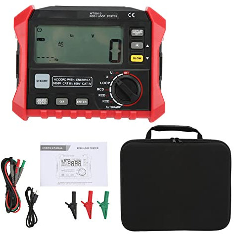Digitales Isolationswiderstandsmessgerät, Digitales Isolationswiderstandsmessgerät, RCD-Schleifentest, Multifunktionales Messgerät für Elektrische Instrumente mit Vollständiger Automatischer Reichweit