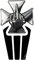 BIKE-label Tankpad 3D Motorrad Aufkleber Tankschutz Chrom-Optik Eisernes Kreuz X502260VA
