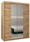ABIKSMEBLE Armoire Porte coulissante Miroir Verona 4 - Dressing Chambre Adulte - Penderie Vetement Dressing - Garde Robe - Placard Chambre - Armoire 2 Portes - Closet