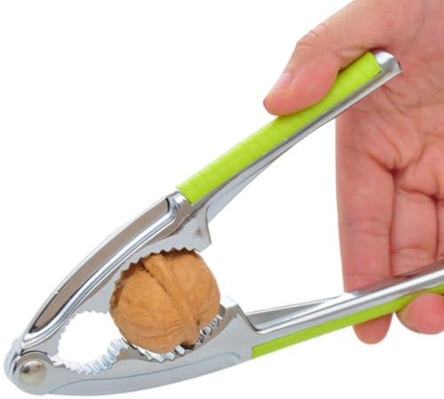 Butyeak Profesioneller Nussknacker, Nussknacker Walnuss Cracker, Nussknacker aus Edelstahl, Schwere Schale Cracker Meeresfrüchte Cracker Walnuss Öffner Werkzeug mit rutschfestem Griff