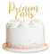 Cake Topper Anniversaire Prénom personnalisé- Décoration de gâteau d'anniversaire - Face topper finition pailletée - Fête