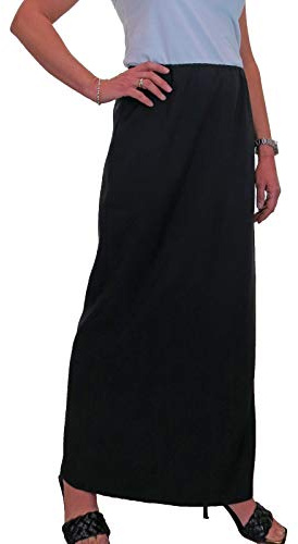 icecoolfashion Women's Elasticated Waist Maxi Skirt | Ladies Smart Full Length Pencil Skirt, Elegant, 39 Length