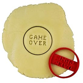 3Dkoupe Cookie Cutter – Videospiele Motiv (4 Stück) – Game Over