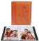 Miaikoe Kleines Fotoalbum, 15 x 10 cm, 2 Stück, jede Packung fasst 50 vertikale Bilder, zum Einstecken von Fotoalben von oben nur 10 x 15 cm für Kunstwerke oder Postkarten (braun)