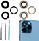 Anglepingping Obiettivo di ricambio per fotocamera posteriore 13 Pro/13 Pro Max per iPhone 13 Pro/iPhone 13 Pro Max fotocamera posteriore in vetro + kit di strumenti di riparazione, antigraffio
