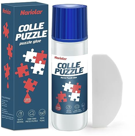 Nariolar 120ml Colle Puzzle Transparente avec Applicateur