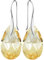 Pear Damen Hakenverschluß Hänge Ohrringe Echtes Silber 925 mit Marken Kristalle - Schmuck Echt Silberne Hängende Ohrhanger für Frauen und Mädchen - Hängeohrringe Ideal Geschenk