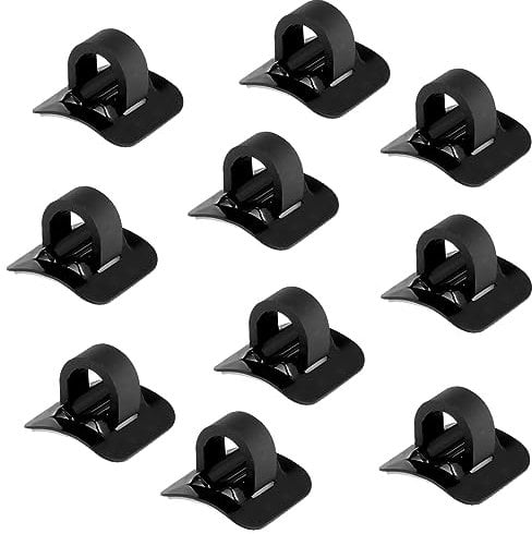 Bike Cable Clips,10PCS Plastic Bike Cable Brake Guide Clips Self-Adhesive,Cable Holder Clips Frame Buckle Bicycle Accessory for MTB Road Mountain Bike Guide