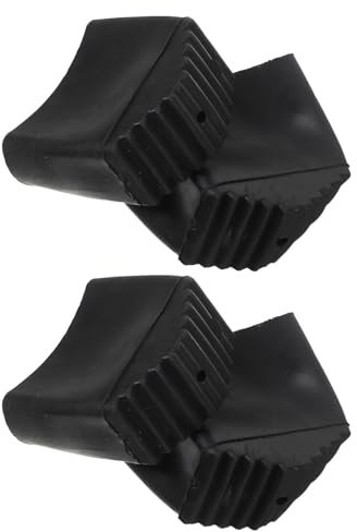 OSALADI Lot de 4 Couvre Pieds Antidérapants pour Échelle Patins Universels en Caoutchouc 2,5 cm / 5,2 cm pour Protection de Vos Escabeaux