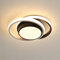Comely LED Deckenlampe Schwarz Weiß Rund 32W Warmweiß 3000K Ø27cm Deckenleuchte Modern Aluminium Schlafzimmer Wohnzimmer Flur Küche Innenbeleuchtung Flache Lampe