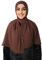 Medinah Hijab Kopftuch Muslimisches Kopftuch Chiffon kopftuch 180x70cm groß Islamisches Kopftücher für Damen-Made in Turkey (Haselnussbraun-#10)