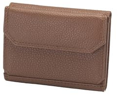 Josephine Osthoff Geldbörse Slim Wallet mit Münzfach und RFID Schutz, Geldbeutel für Damen und Herren, handgefertigt aus 100% Echtleder, Farbe:Caramel