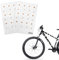 2 adesivi a forma di margherita, adesivi floreali, adesivi impermeabili, adesivi per bicicletta, adesivi per finestre, decorazione della stanza, adesivi creativi di design (bianco)