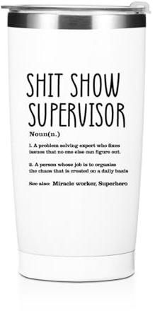 Supervisor Gifts for Women - Double Wall Travel Coffee Mug, Stainless Steel Vacuum Insulated Thermal Cup - Thank You & Farewell Gifts for Manager, Boss - Birthday & Christmas