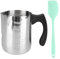 Candle Wax Melting Pot, 600ml Candle Pots Candle Making Jug Wax Melter for Candle Making, Candle Wax Melter Candle Melting Pot with Heat-Resistant Handle