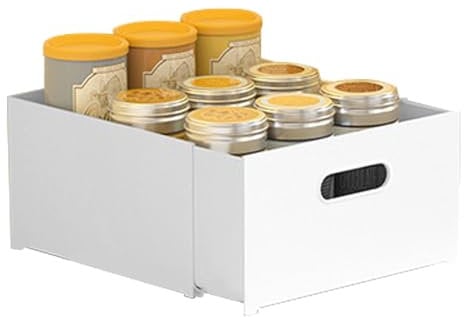 Contenitori da cucina per organizzazione, Contenitori da cucina,Scatole portaoggetti per dispensa a scomparsa | Cestini portaoggetti da cucina, contenitore multifunzionale per armadio, cucina, dispens