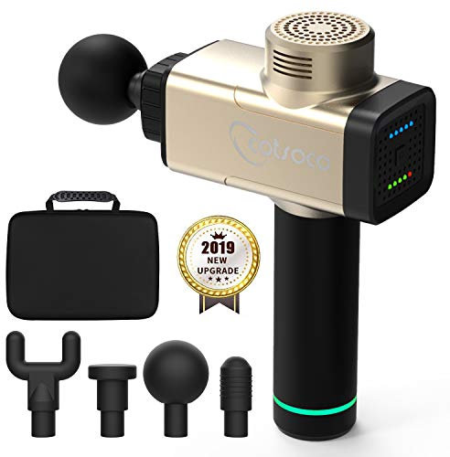 Massagepistole, Muskel Massage gun, mit 4 Massageköpfen und 5 Massagegeschwindigkeiten,geeignet für den Ganzkörpergebrauch massagegeräte, das beste Geschenk für Ihre Familie