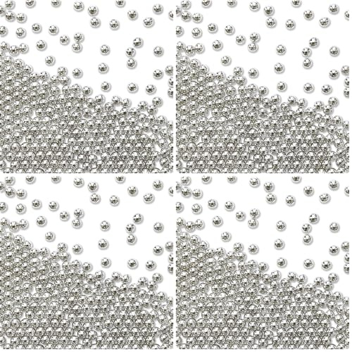 PME Silver 3 mm Diameter Sugar Pearls 25 g (Pack of 4)