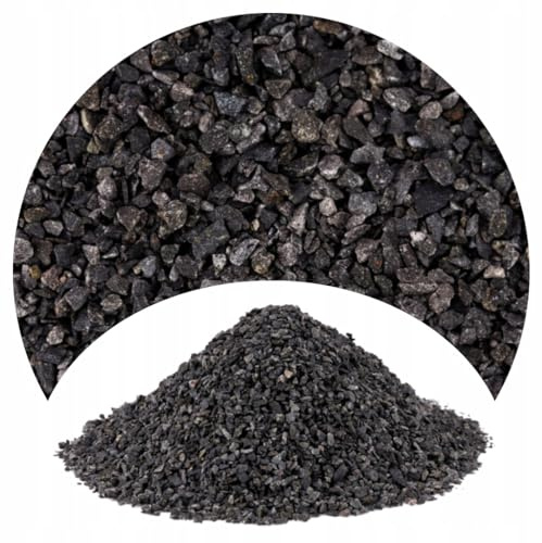 TD STONES Aquarium Kies Schwarz 1-3mm (16kg) Bodengrund für Süßwasser & Meerwasser Aquarienkies Natur Zierkies, Mineralisches Substrat Dekosteine für Aquarium Pflanzen Echt & Garnelen Zubehör