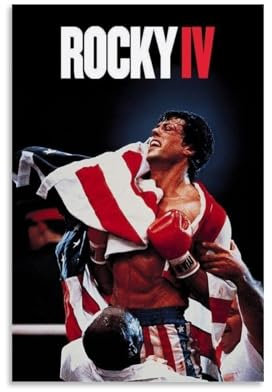 FCTMIWHBN Rocky IV Poster und Drucke auf Leinwand, Wandkunst, Poster, 20 x 30 cm, ungerahmt