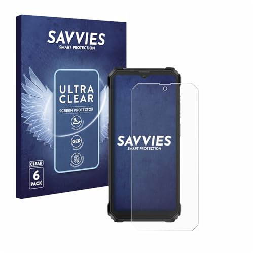 Savvies Schutzfolie für Blackview BV6200 Plus | 6 Stück Transparenter Displayschutz Made in Germany Ultra-Klar Displayschutz-Folie