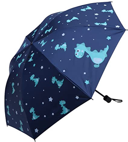 TINEASUR Junge Mädchen Uv Schutz Regenschirm Aus Kunststoff Und Faltbarer Taschenschirm Mit Cartoon-mustern Für Junge Mädchen