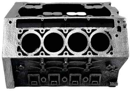 Asyduey Motorblock-Visitenkarten- und Bleistifthalter, DIY-Visitenkartenhalter, Organizer, Display, Schreibtisch, Motormodell, Silber