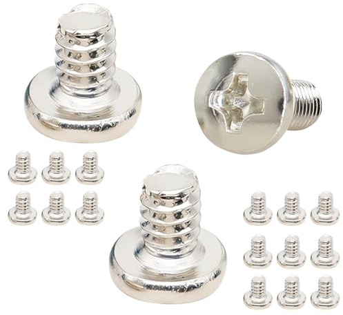Ctyjia 20 Stück Schrauben, PC Gehäuse Schrauben, BM#6-32x6mm Flachkopfschraube, Phillips-Antrieb, Kohlenstoffstahl Schrauben für Mainbord, Lüfter, Festplatten