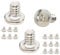 Ctyjia 20 PCS Phillips Pan Head Screws, BM#6-32x6mm Computer Screw, Phillips Round Head Screws for Motherboard Standoffs, Hard Drive
