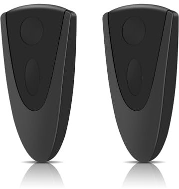 Ersatz für Novoferm Handsender Novotron 502/504/512/514, Handsender Garagentor 433,92 MHz 2-Kanal, kompatibel mit Novoferm 502 MAX43-2, Novotron 512 MIX43-2 und tormatic(Schwarz) (2)