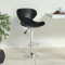 Barhocker Schwarz Kunstleder, Höhenverstellbar Drehbar mit Fußstütze, Moderner Barstuhl für Kücheninsel, Esszimmer, Tresen, Set