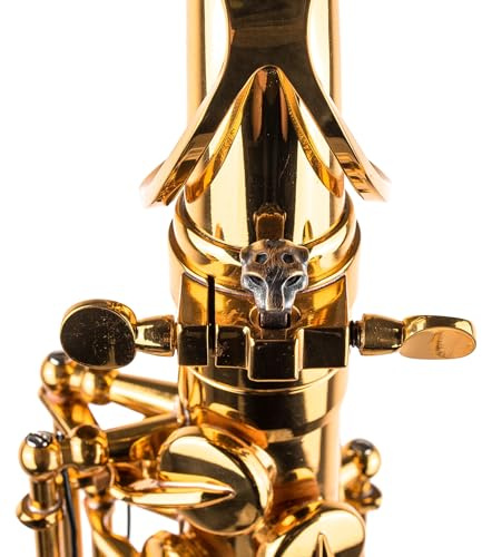 Sax-Tonverstärker für Alt-Tenor-Sopran-Bariton – kundenspezifisches Saxophonzubehör für besseren Ton (Bronze, Panther-Stil)