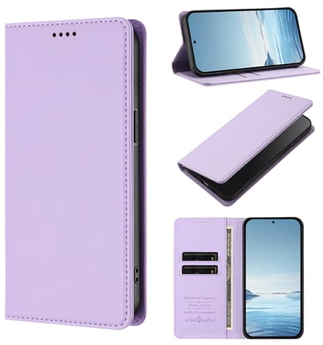 linsuyu Cover Compatible con Xiaomi Poco M2 MZB9919IN Case,Compatible con Redmi 9 M2004J19AG / 9 Prime 4G Funda para móvil Cartera magnética de PU + TPU Mate Purple