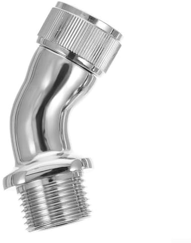 Adattatore a gomito per doccia a 45° in ottone per attacco G1/2 femmina a maschio Raccordo girevole ad angolo regolabile compatibile con soffioni doccia e doccia standard