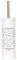 MSV Paris Toilet Brush, Stainless-Steel, Cream, 30 x 20 x 15 cm