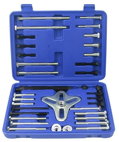 CCLIFE 46 piezas Juego de extractor universal de volante extractor volante coche 2/3 brazos