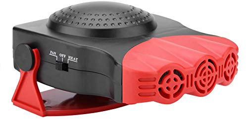 Riscaldatore per auto Sbrinatore, Dissipatore termico per sbrinamento automatico del parabrezza automatico, 12V 150W con 3 ventole e pulsante di commutazione separato,
