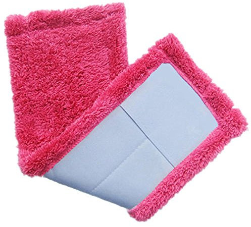 Balai Lave Sol Avec Housse De Nettoyage De Rechange Pour Balai Plat Easy Wring Vadrouille Nettoyage En Microfibre Mop TêTe De Rechange (Rose vif)