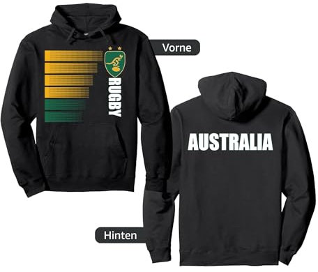 Australien Rugby-Trikot Australier Rugby 2-seitige Pullover Hoodie