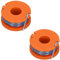 SPARES2GO Bobine de fil et bobine de 2,5 m compatibles avec débroussailleuse Titan TT1549GTM (lot de 2)