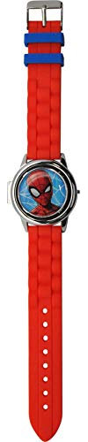 Kids Licensing | Orologio digitale bambini | Orologio Spiderman | Orologio Con Coperchio | Multicolore | Orologio da polso per bambini | Cinturino in silicone | Orologio semplice per bambini