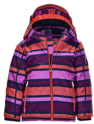 killtec Mädchen KW 87 MNS SKI Jckt Funktionsjacke/Skijacke mit Kapuze und Schneefang, Orchidee, 98/104