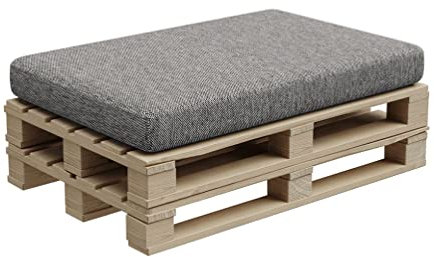 Gutekissen® Palettenkissen, Palletenpolster, Gartenkissen, Palettenauflagen, Sofa, Kissen, Polster, Auflagen Indoor Outdoor PFBG (Sitzkissen 120x80, Dunkelgrau)