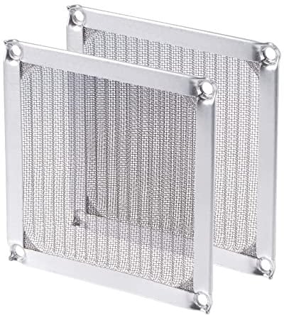 MECCANIXITY 92mm Computer Fan Filter Grills Stainless Steel Mesh Dustproof Case Cover for Computers, Pack of 2