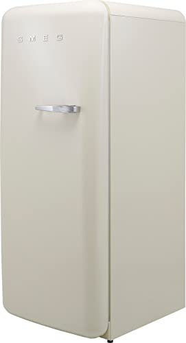 Smeg Left Hand Hinge FAB28LCR5UK Fridge with Ice Box - Cream - D Rated